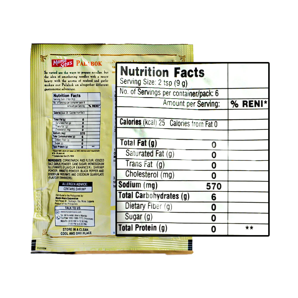 Mama Sitas Seasoning Mix Oriental Gravy Palabok 57g - Image 2