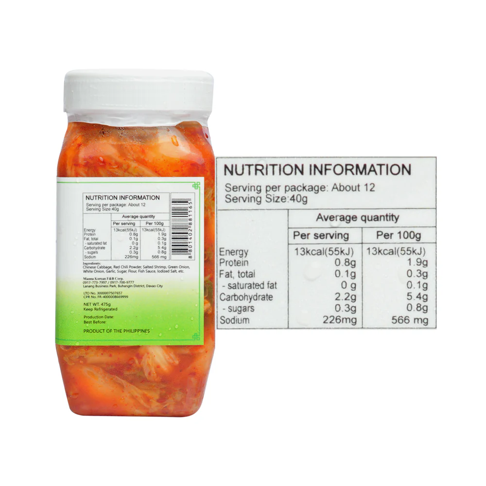 Manna Healthy And Fresh Kimchi 475g - Image 2