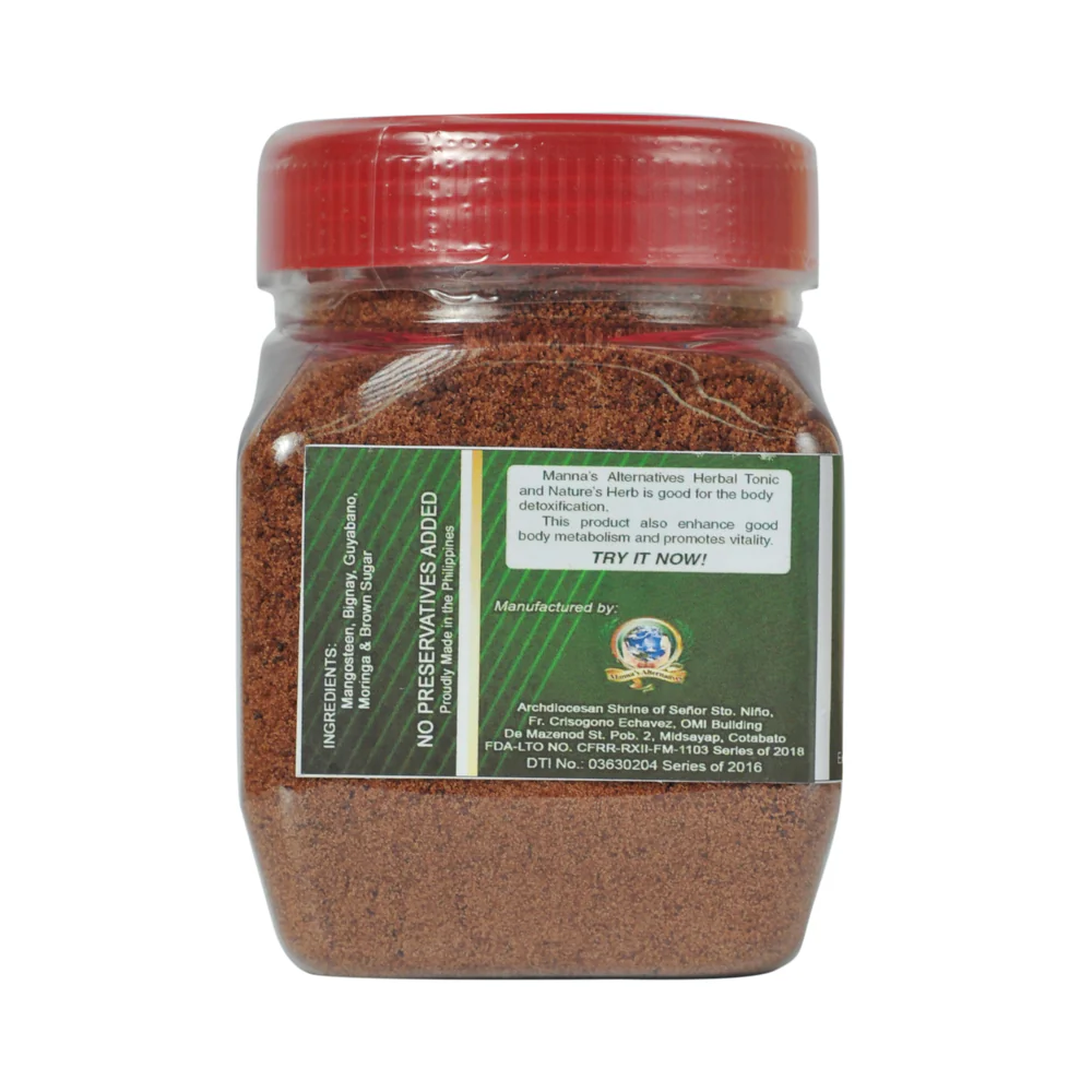 Manna's Alternative Mangosteen Plus 5in1 Herbal Tonic 225g - Image 2