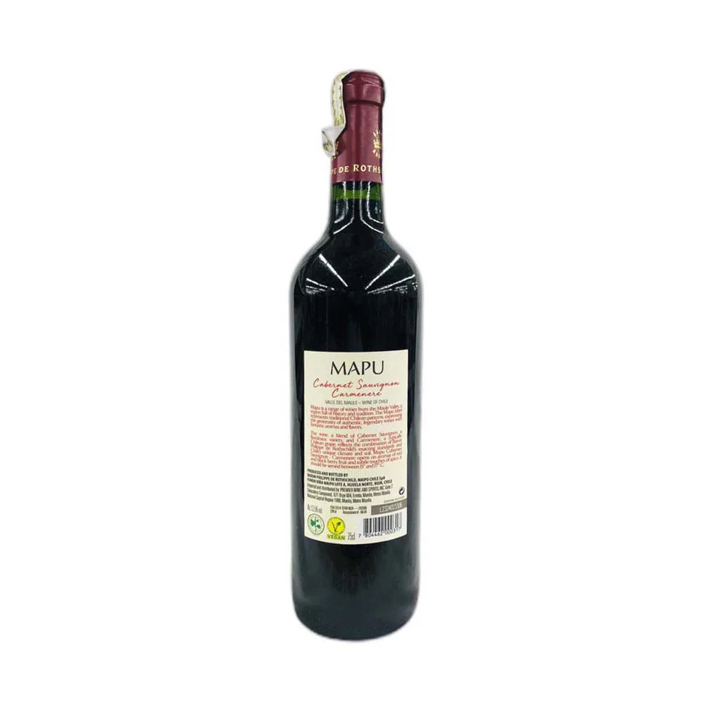 Mapu 2014 Cabernet Sauvignon Carmenere Chile Red Wine 750ml - Image 3