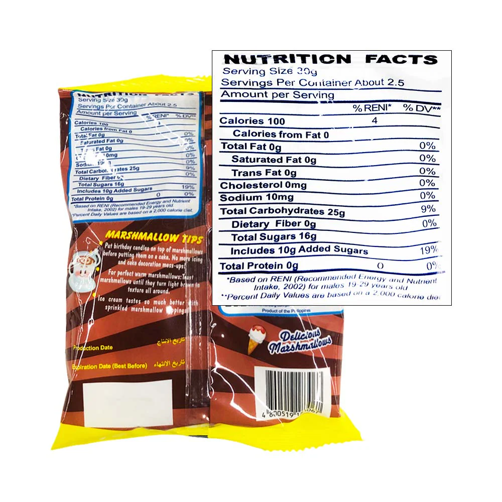 Marshies Marshmallows Chocolate And Vanilla 80g - Image 2