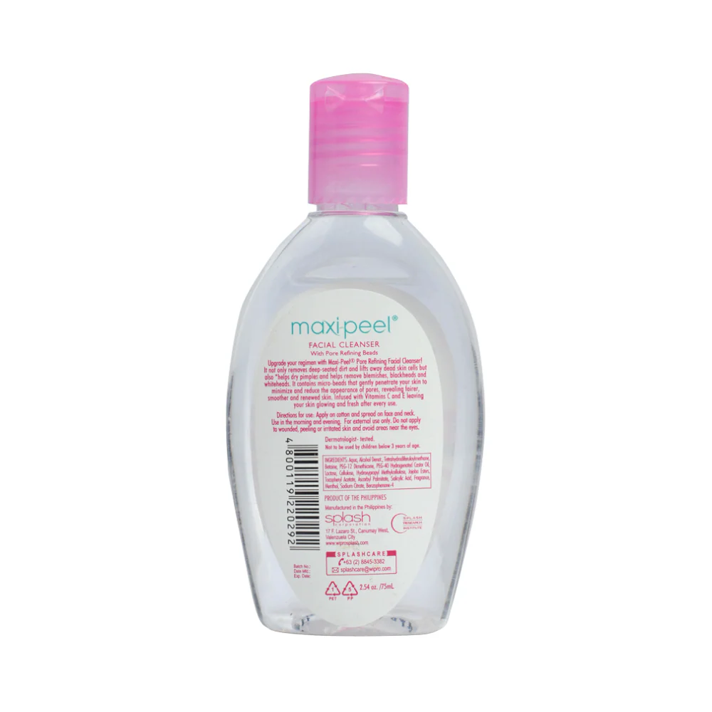 Maxi Peel Facial Cleanser With Pore Refining Beads 75ml - Image 2
