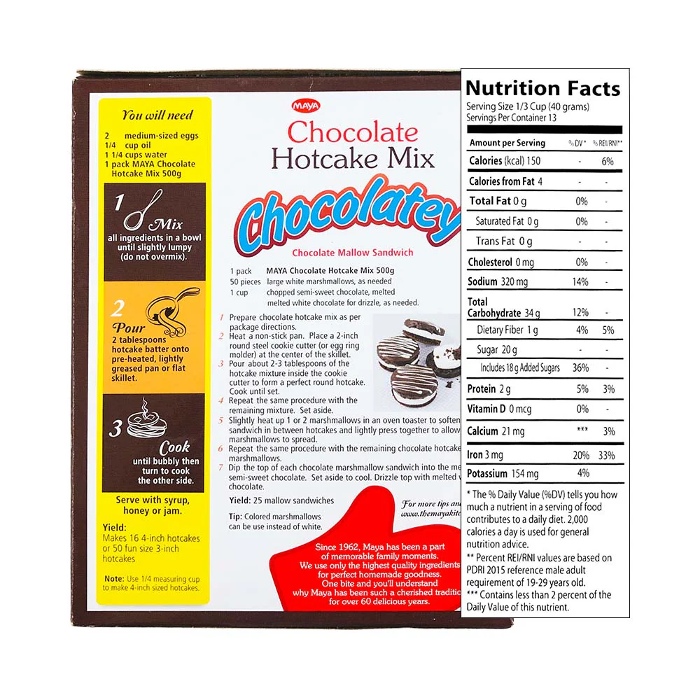 Maya Hotcake Mix Chocolate - Image 2