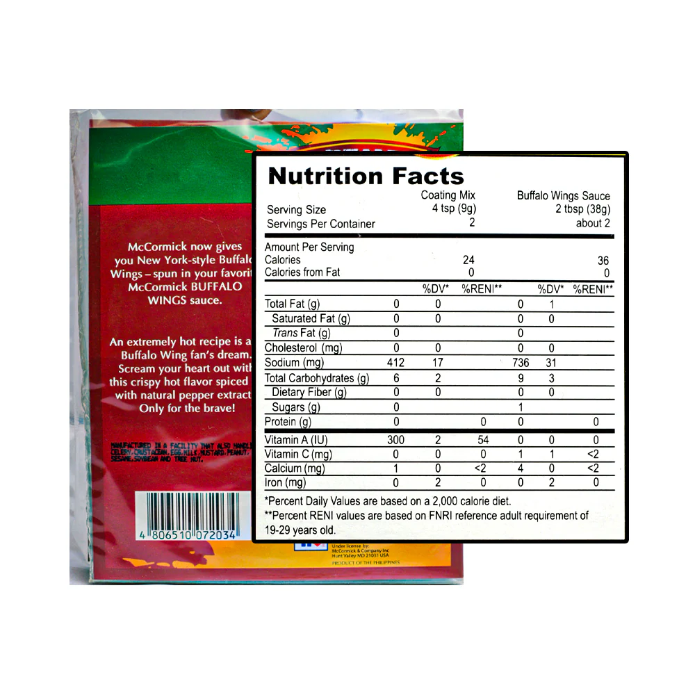 McCormick Buffalo Wings Mix Screamer 70g - Image 2