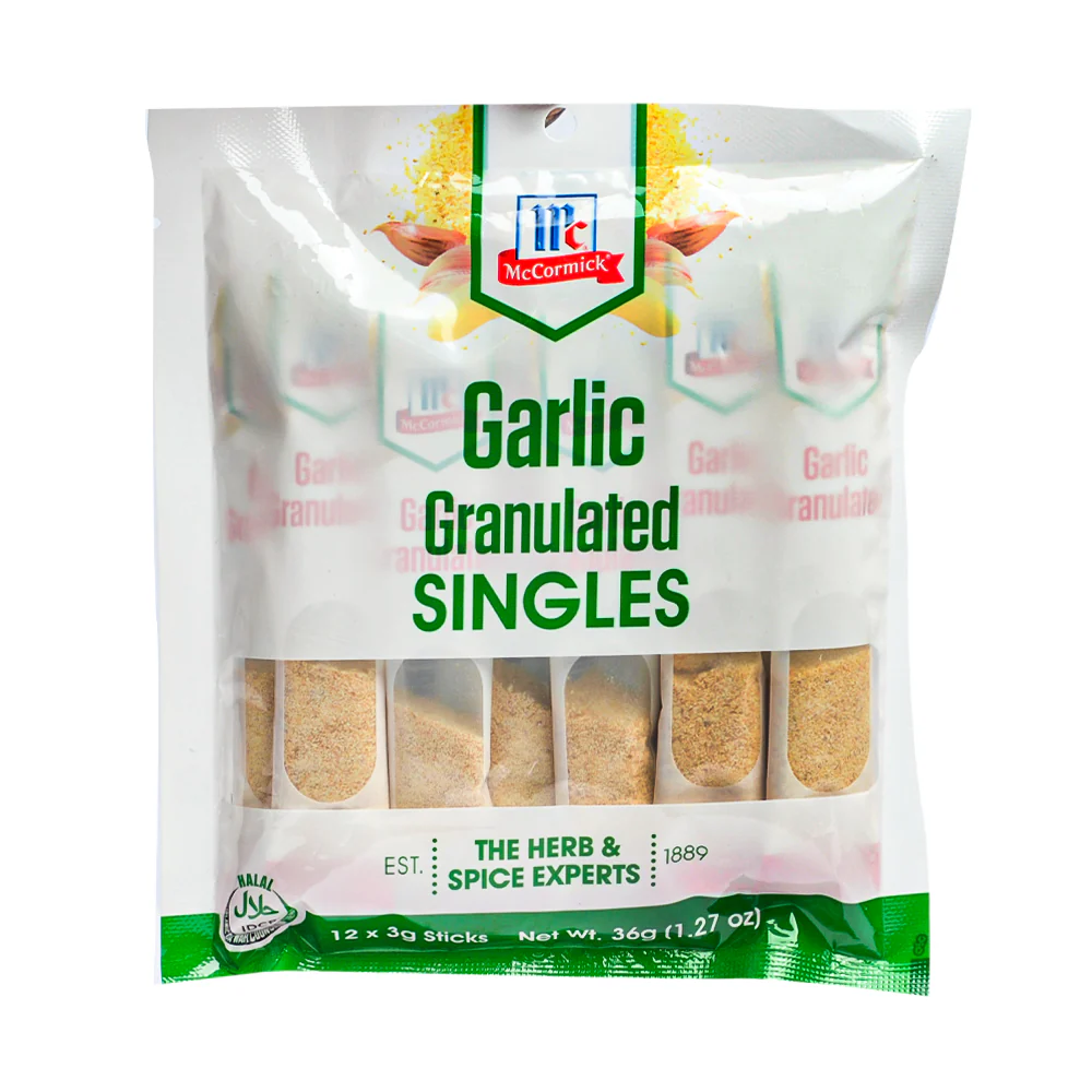 McCormick Garlic Granulated Singles 3g x 12s - Image 2