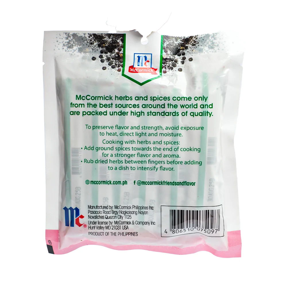 McCormick Ground Black Pepper Singles 3g x 12's - Image 2