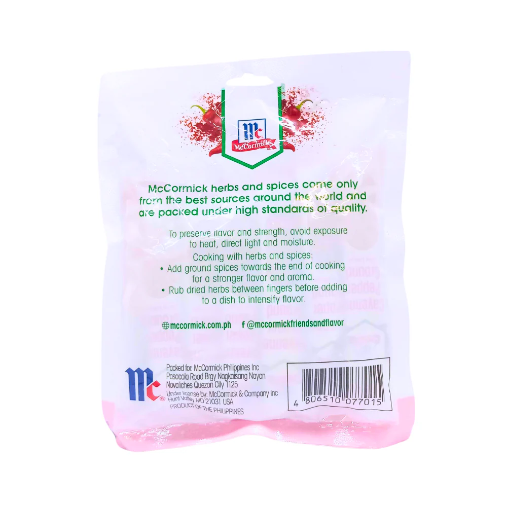 McCormick Ground Red Pepper Singles 3g x 12's - Image 2