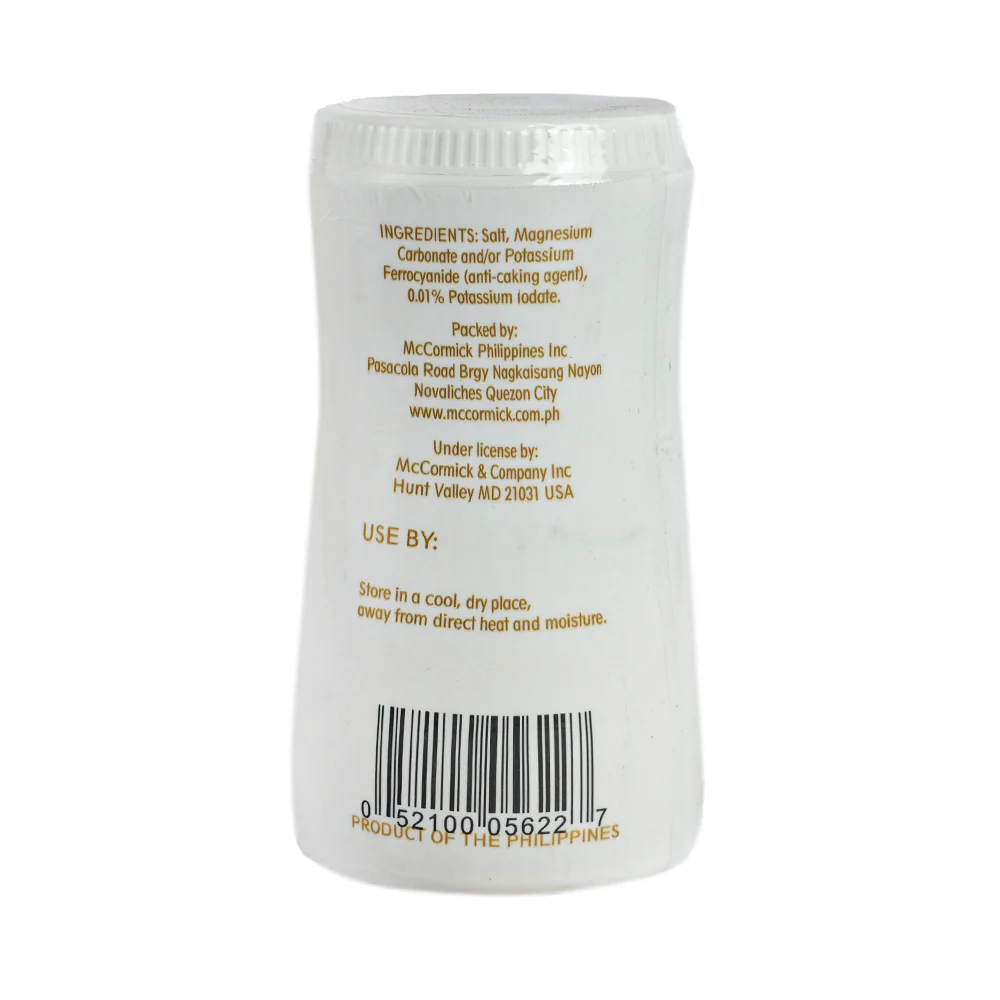 McCormick Iodized Salt Shaker 140g - Image 2