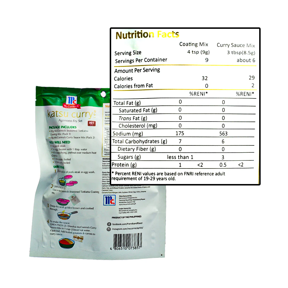 McCormick Katsu Curry Agemono Fry Set Hot 125g - Image 2