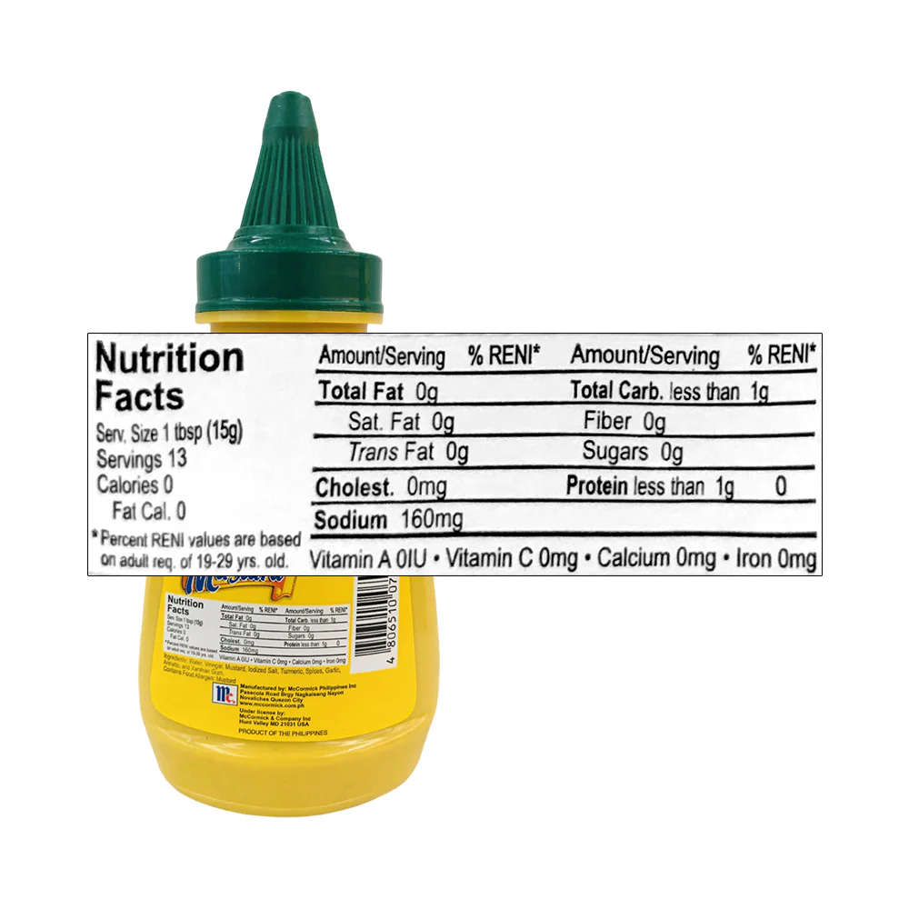 McCormick Prepared Mustard 200g - Image 2