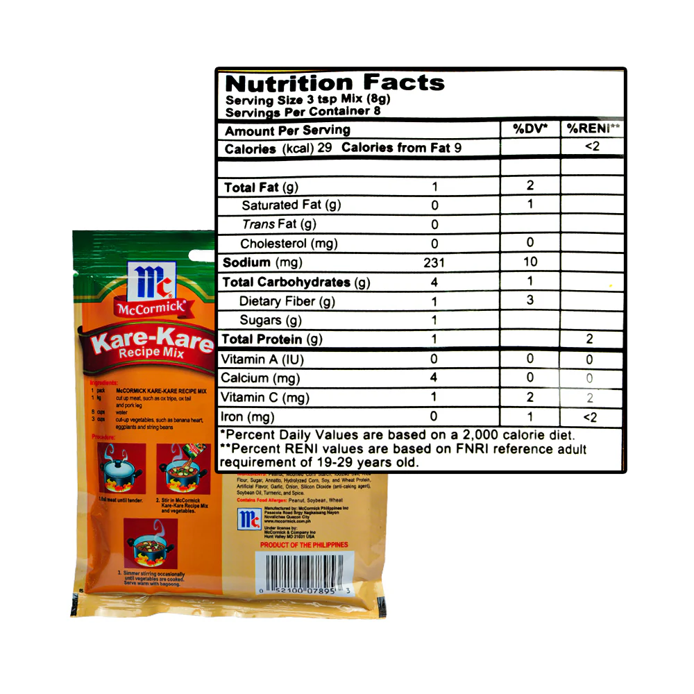 McCormick Recipe Mix Kare-Kare 60g - Image 2