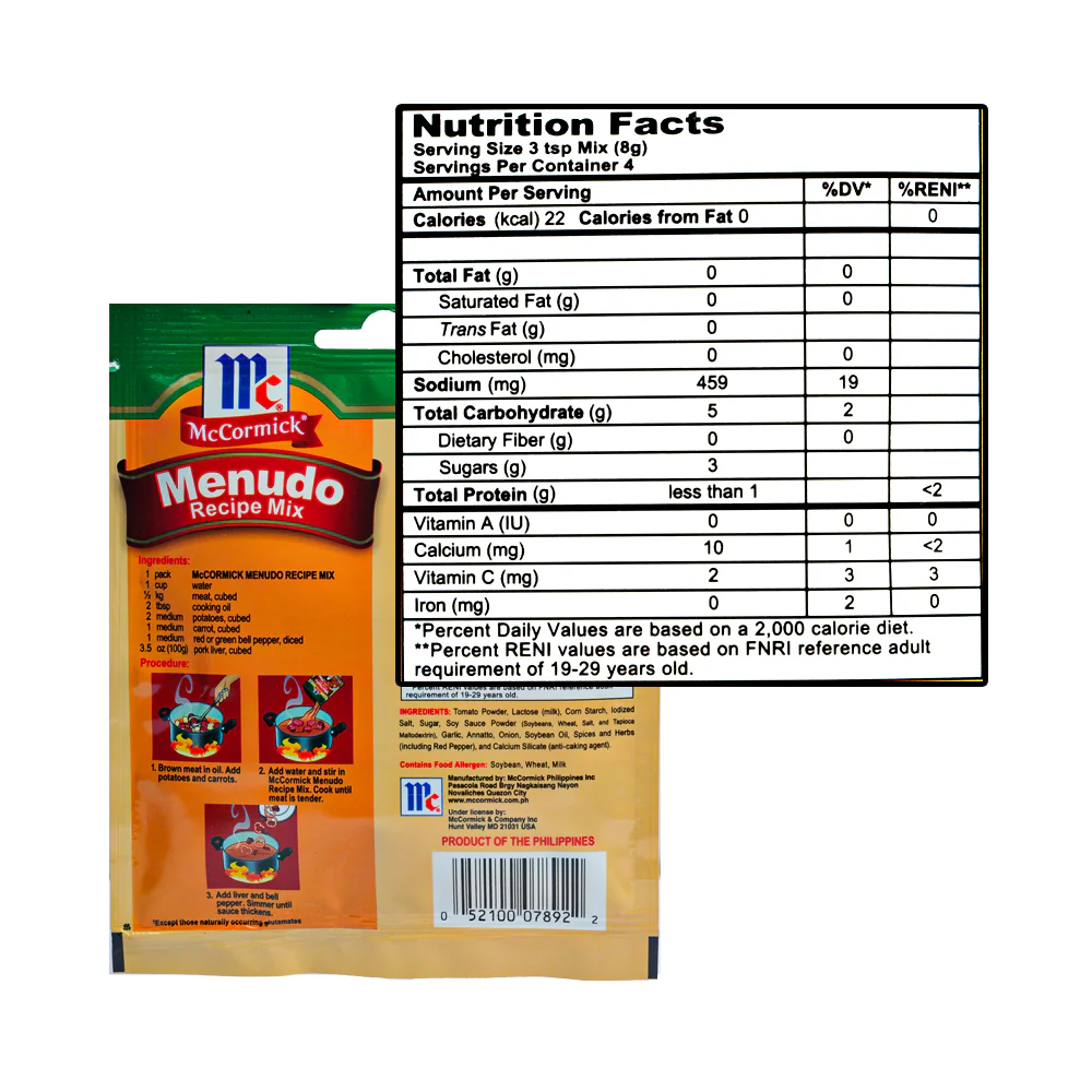 McCormick Recipe Mix Menudo 30g - Image 2