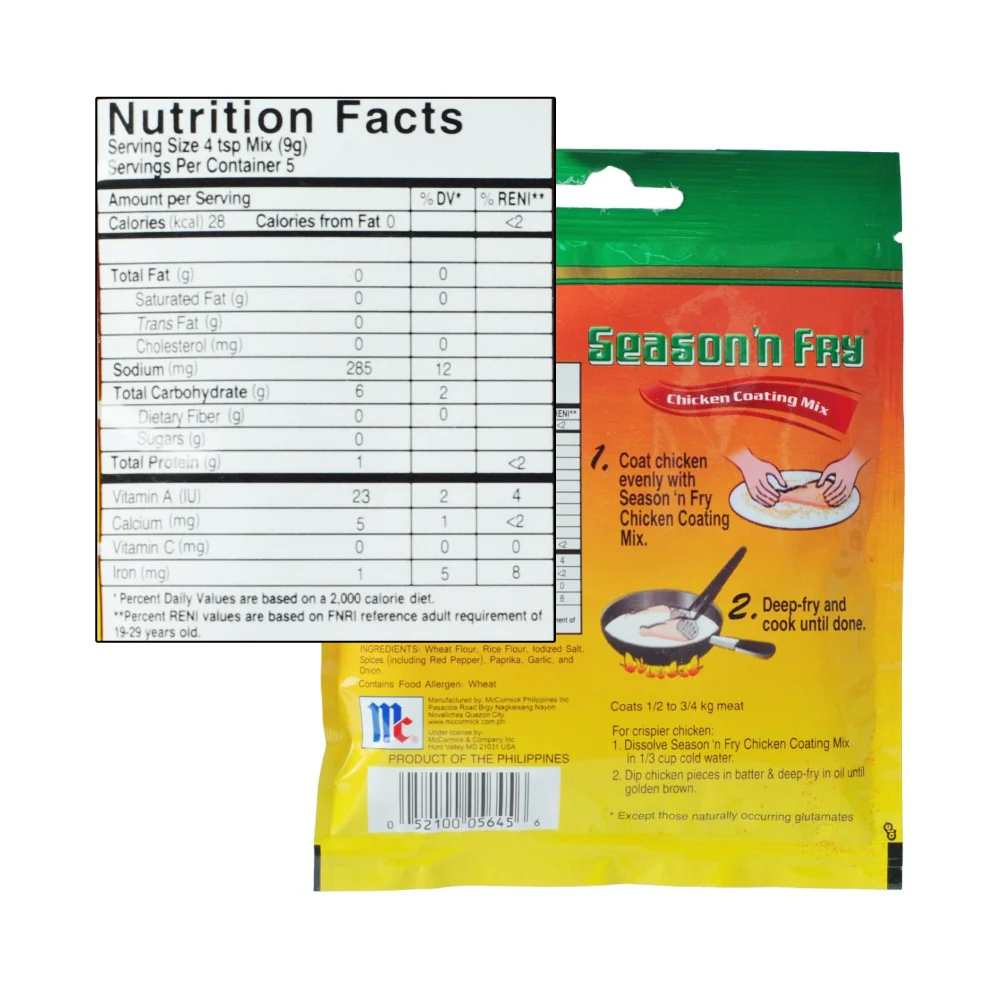 McCormick Season 'N Fry Chicken Coating Mix Spicy 45g - Image 2
