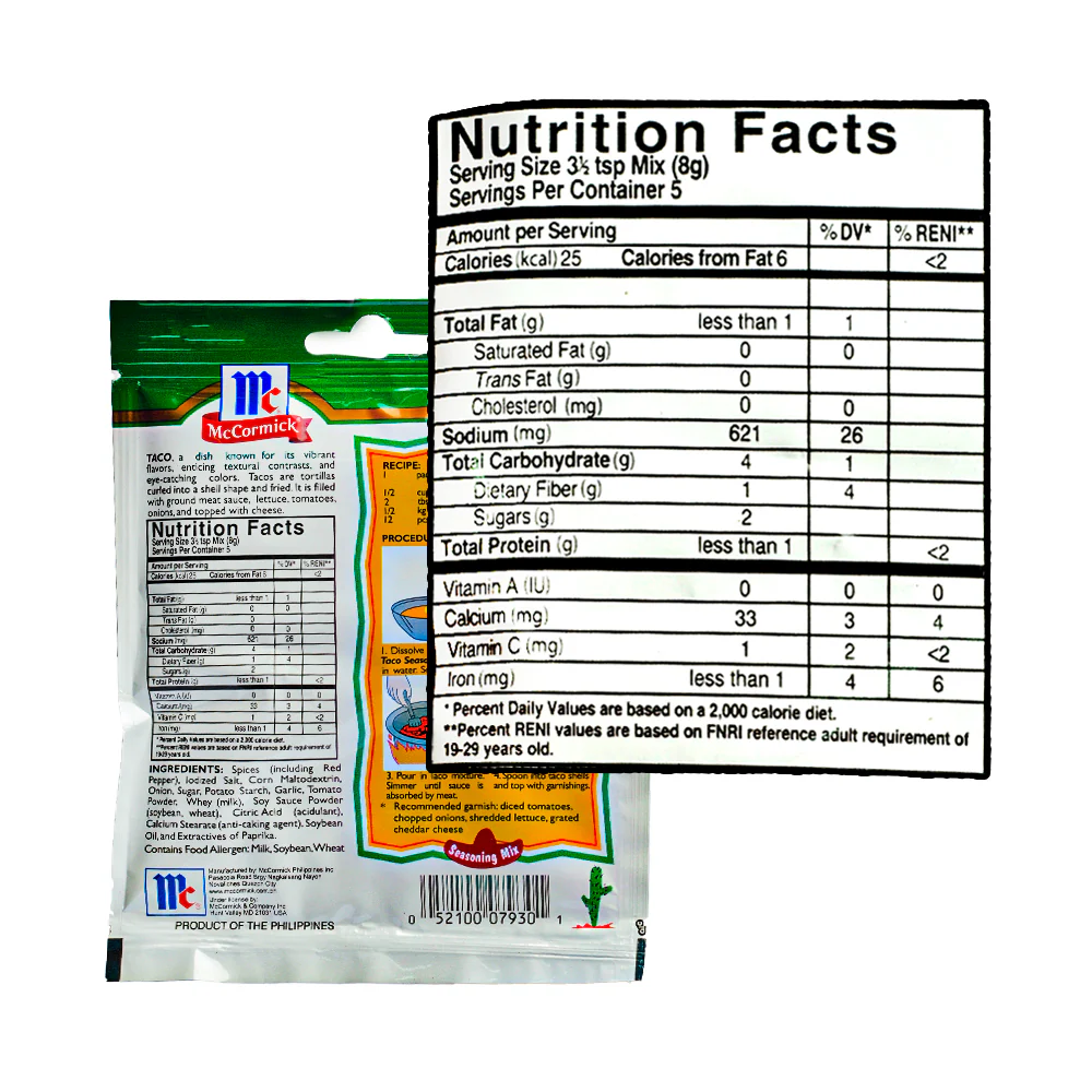 McCormick Seasoning Mix Taco 40g - Image 2