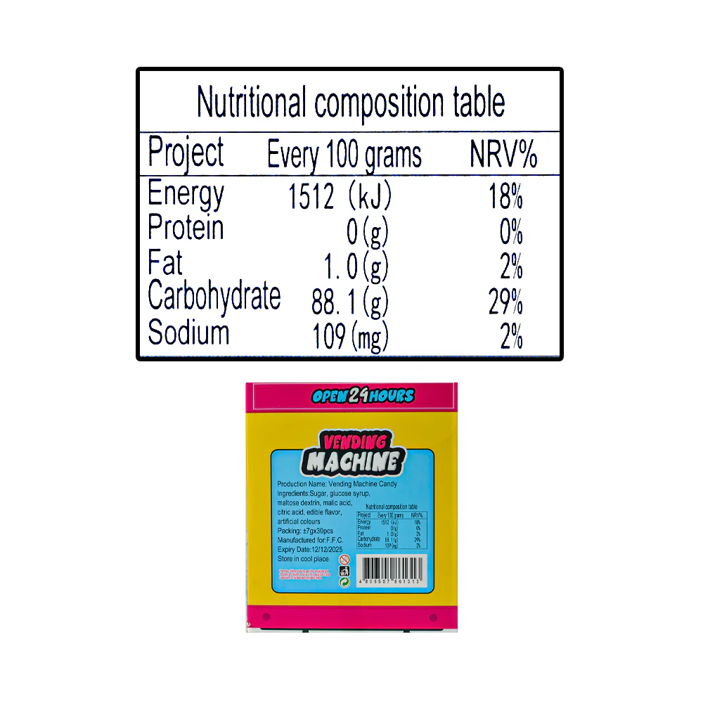 Mcmaster Vending Machine Candy 7g x 30's - Image 3