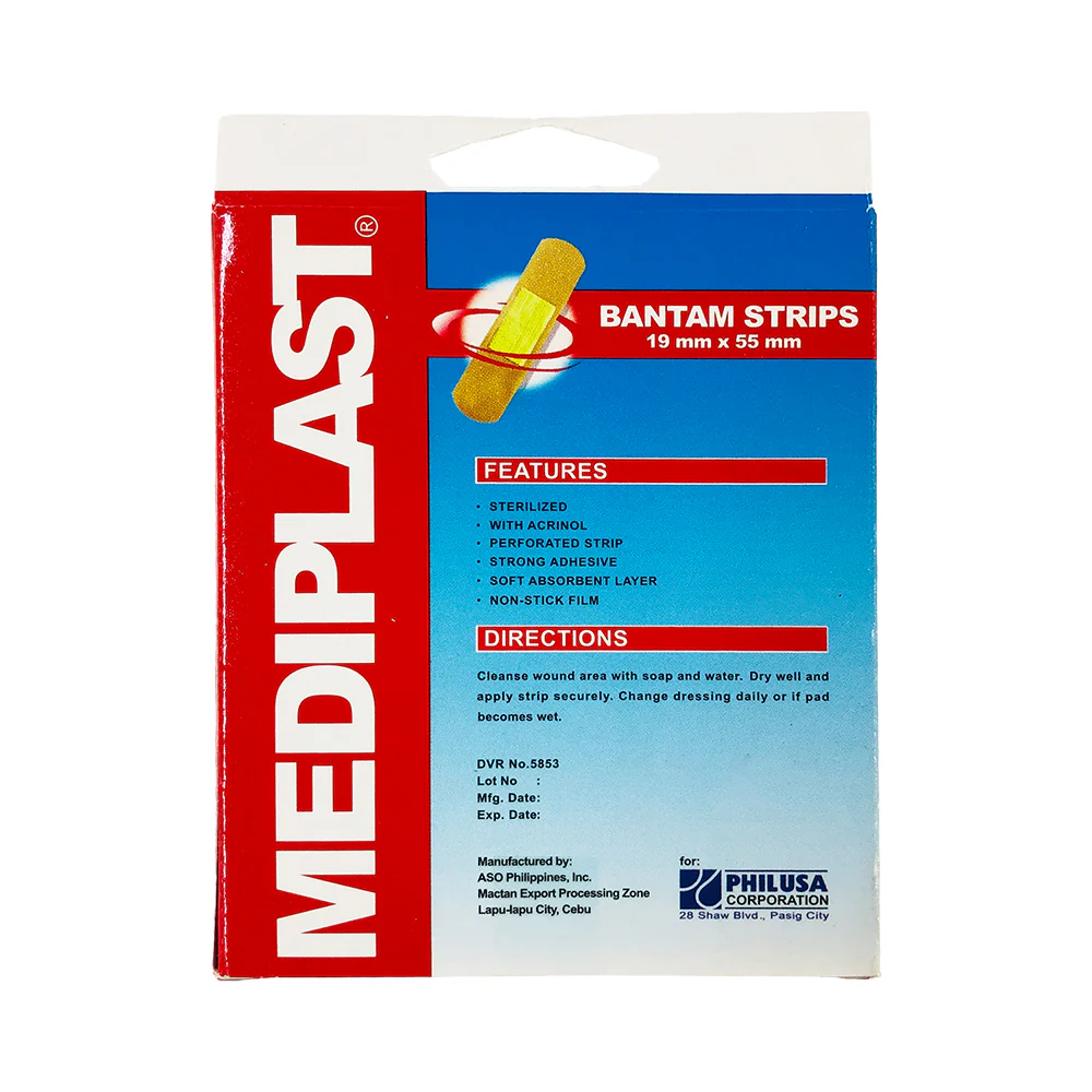Mediplast Plastic Strips Bantam 25's - Image 2