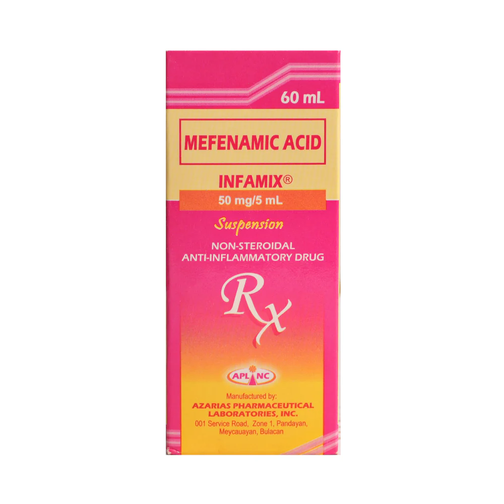 Mefenamic Acid 50mg/5ml Suspension 60ml - Image 2