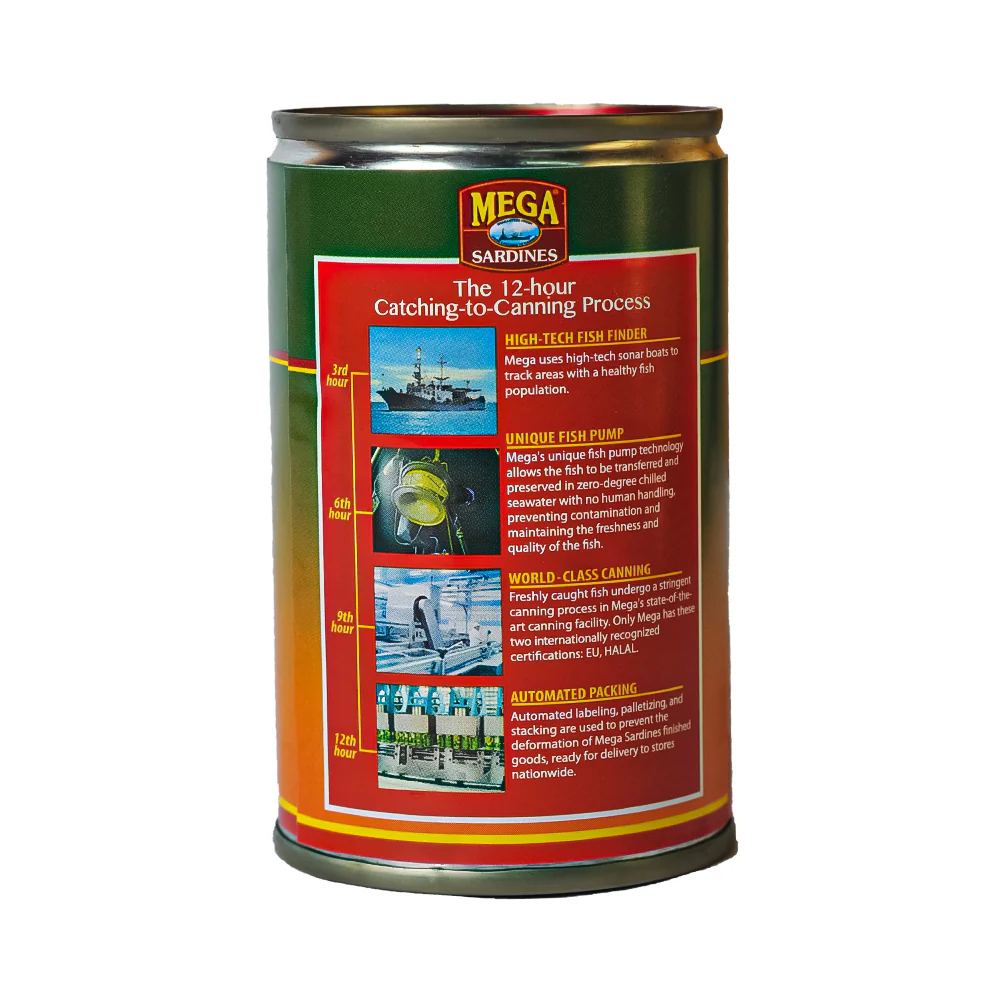Mega Fried Sardines Hot And Spicy 155g - Image 2