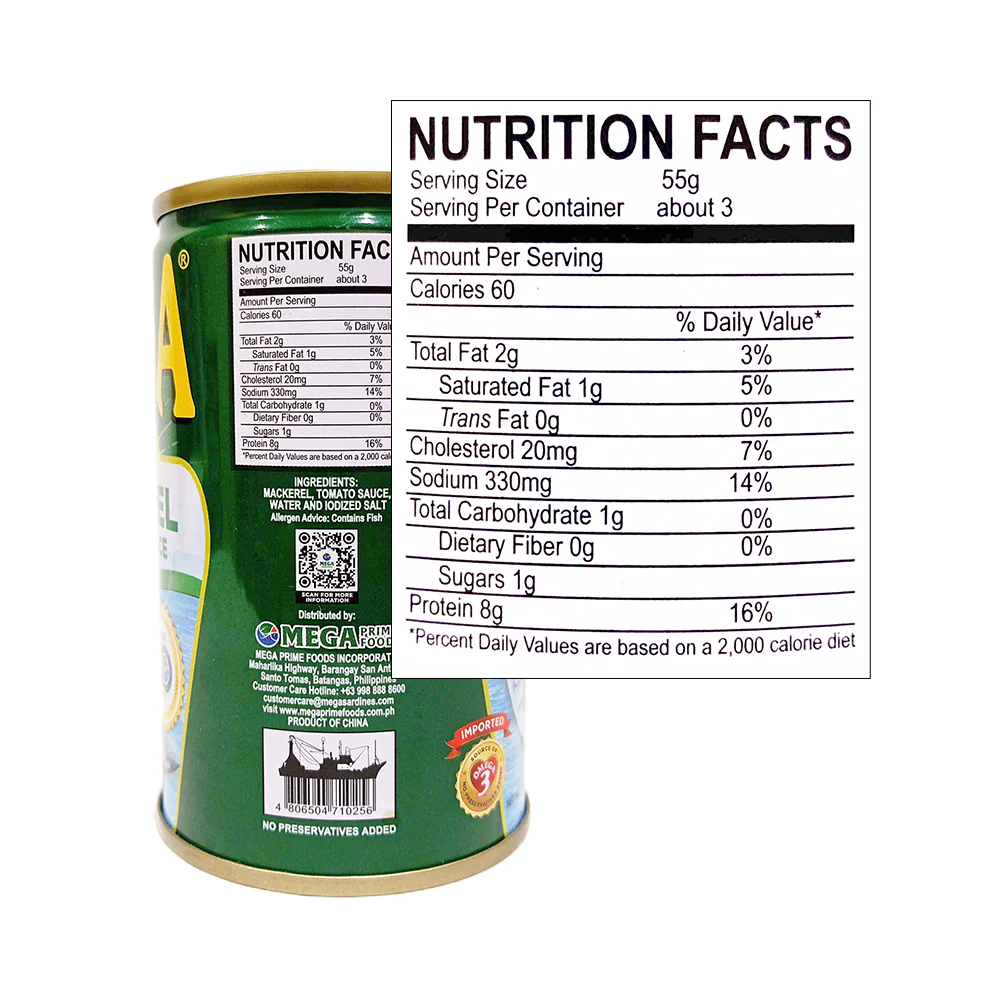 Mega Mackerel Tomato Sauce EOC 155g - Image 2