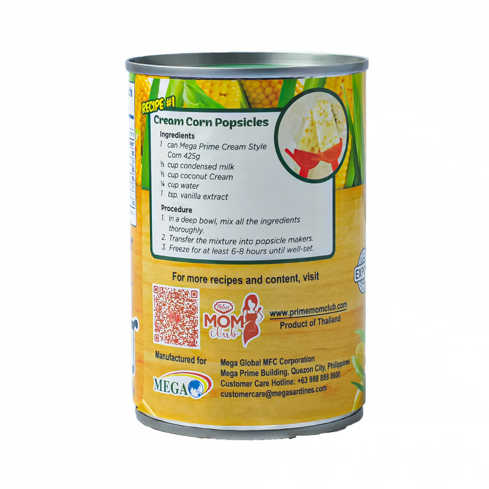 Mega Prime Cream Style Corn EOC 425g - Image 2