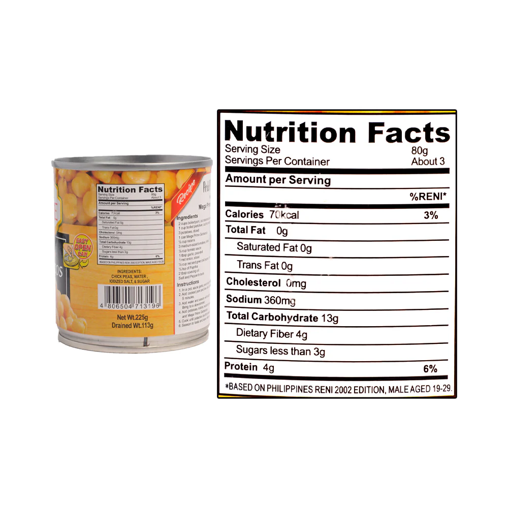 Mega Prime Garbanzos EOC 225g - Image 3