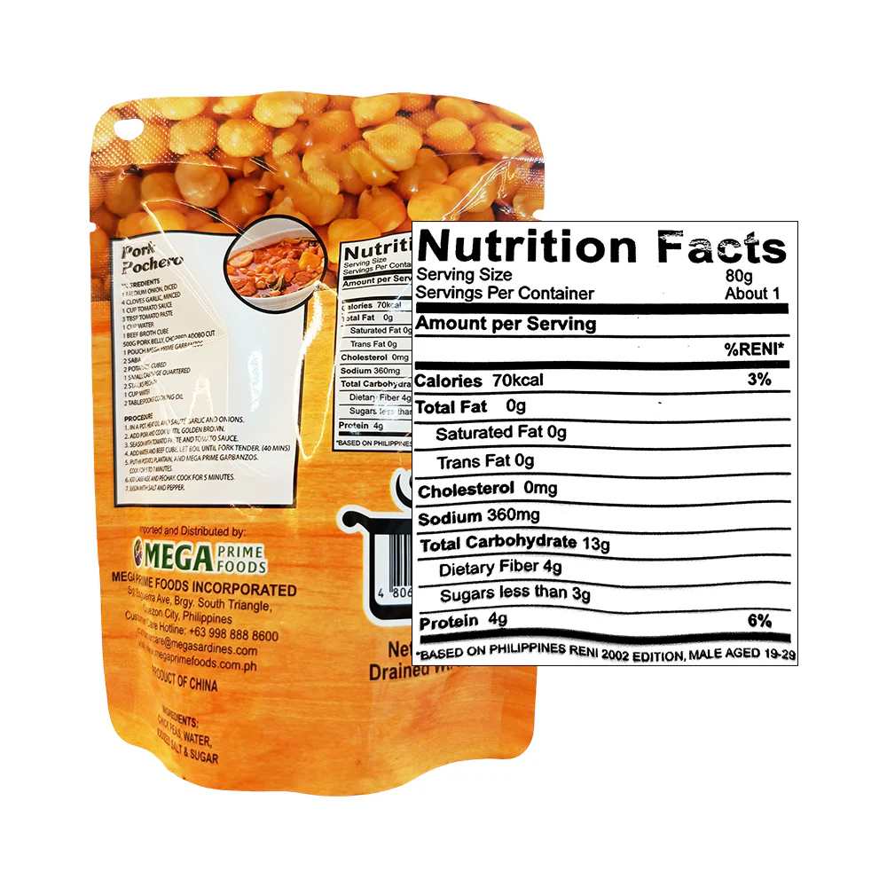 Mega Prime Garbanzos SUP 100g - Image 2
