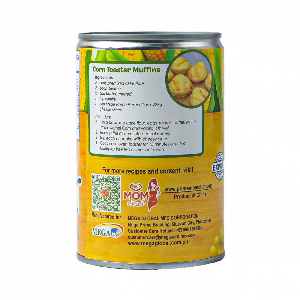 Mega Prime Whole Kernel Corn EOC 425g - Image 2