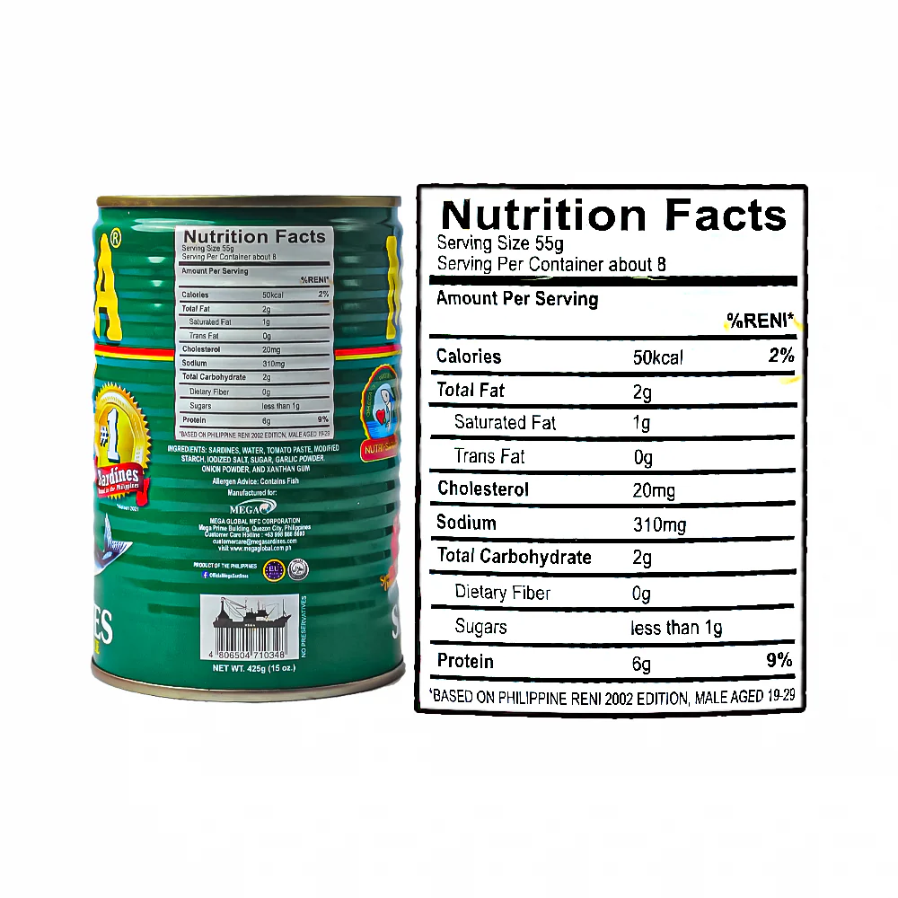 Mega Sardines Tomato Sauce 425g - Image 3
