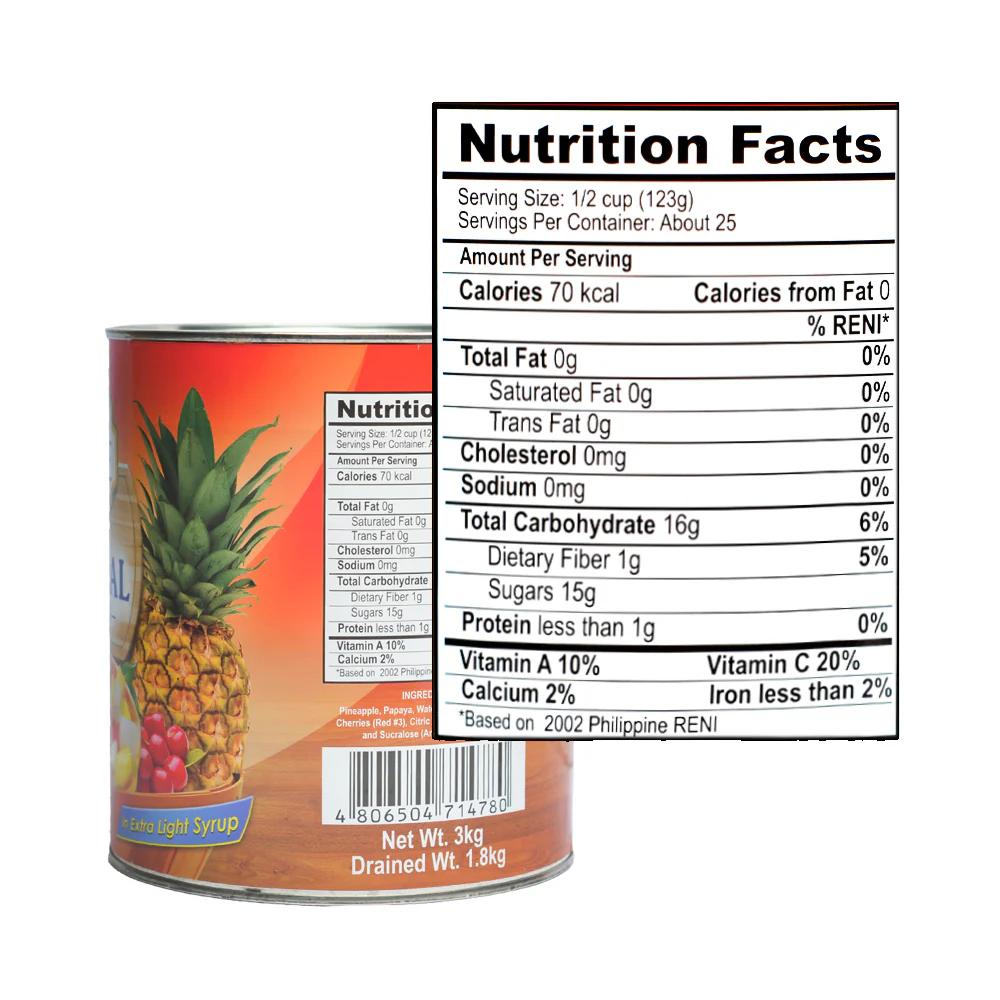 Mega Tropical Fruit Cocktail 3kg - Image 2