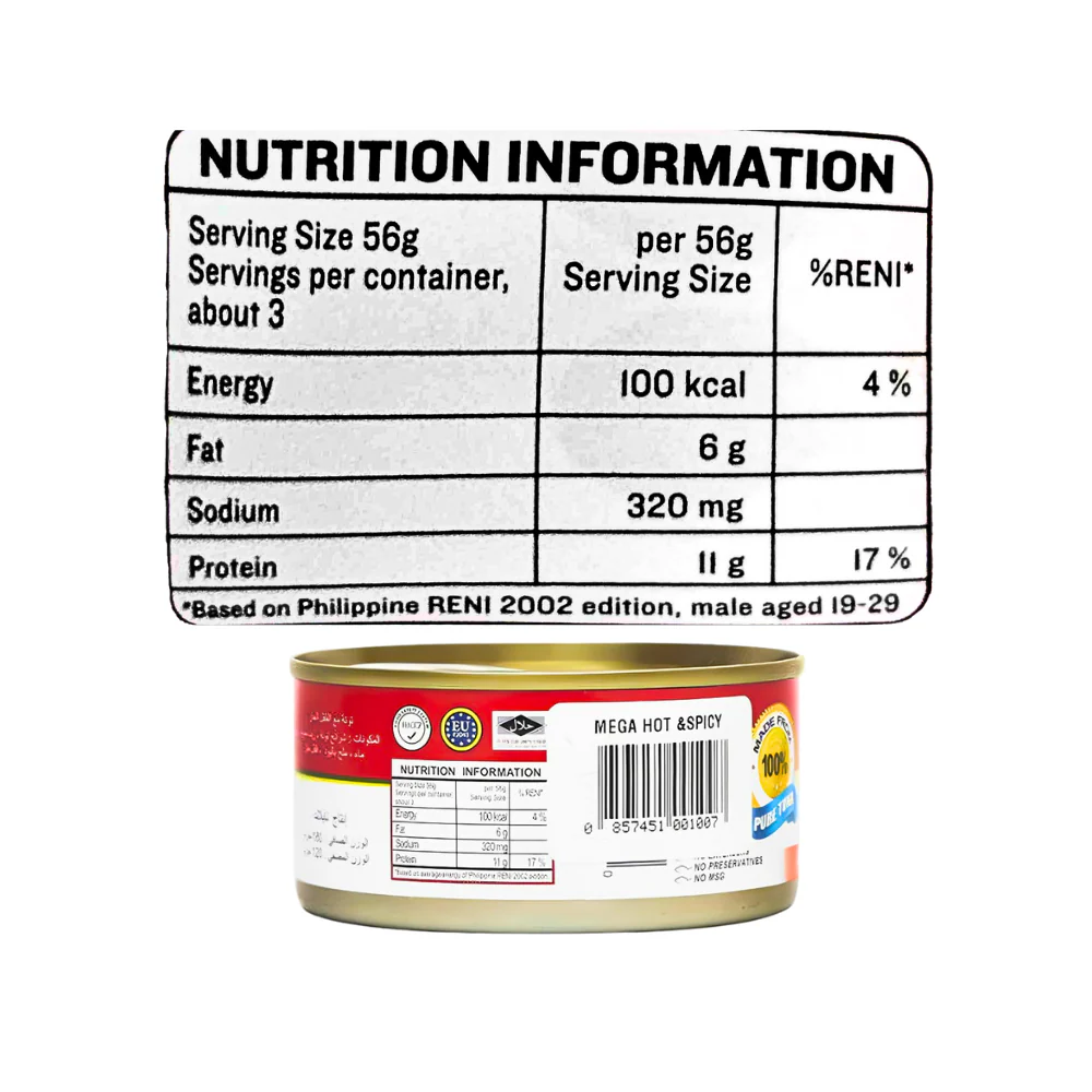 Mega Tuna Flakes Hot And Spicy EOC 180g - Image 2