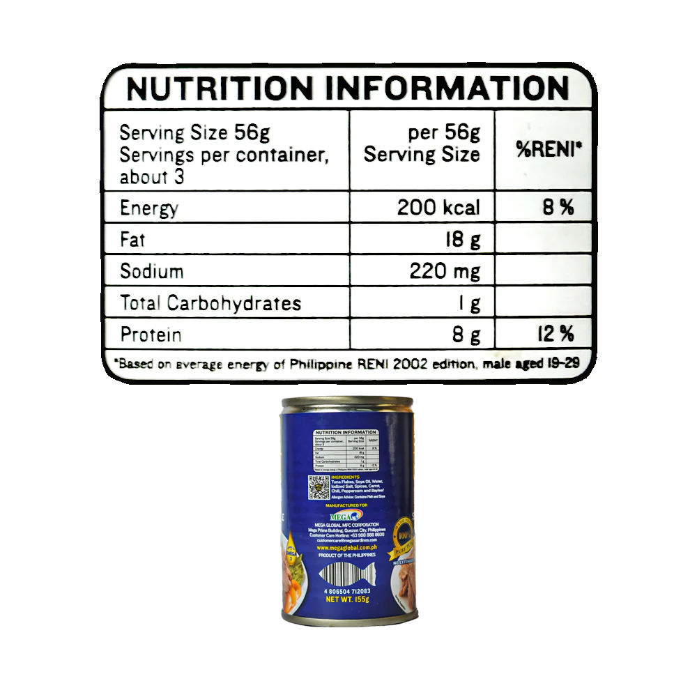 Mega Tuna Flakes Spanish Style EOC 155g - Image 3