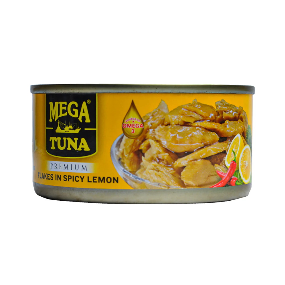 Mega Tuna Premium Flakes In Spicy Lemon 180g - Image 2