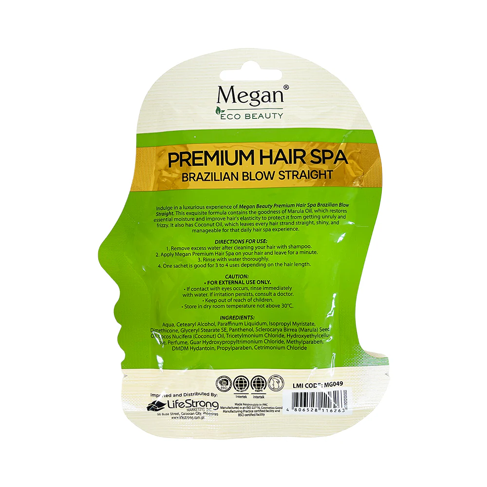 Megan Hair Spa One Minute Treatment Brazilian Blow Straight 40ml - Image 2