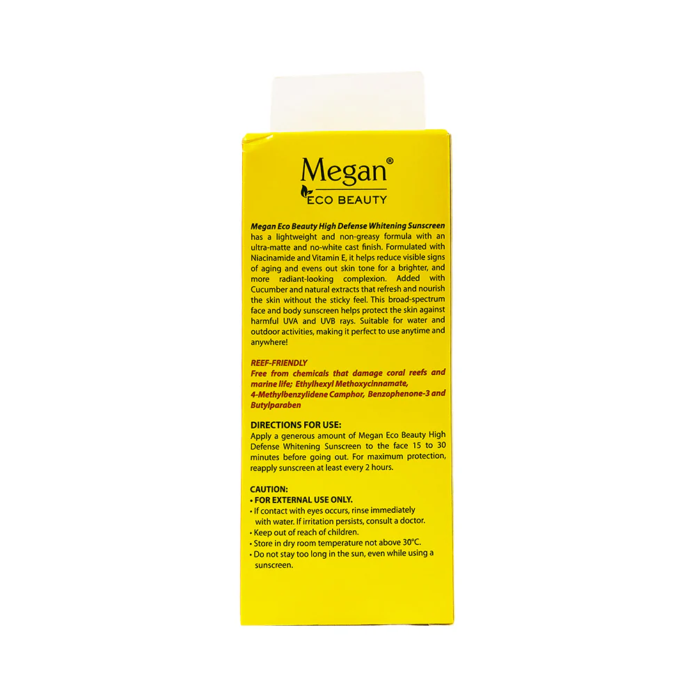 Megan Whitening Sunscreen SPF 50 PA++++ 50ml - Image 2