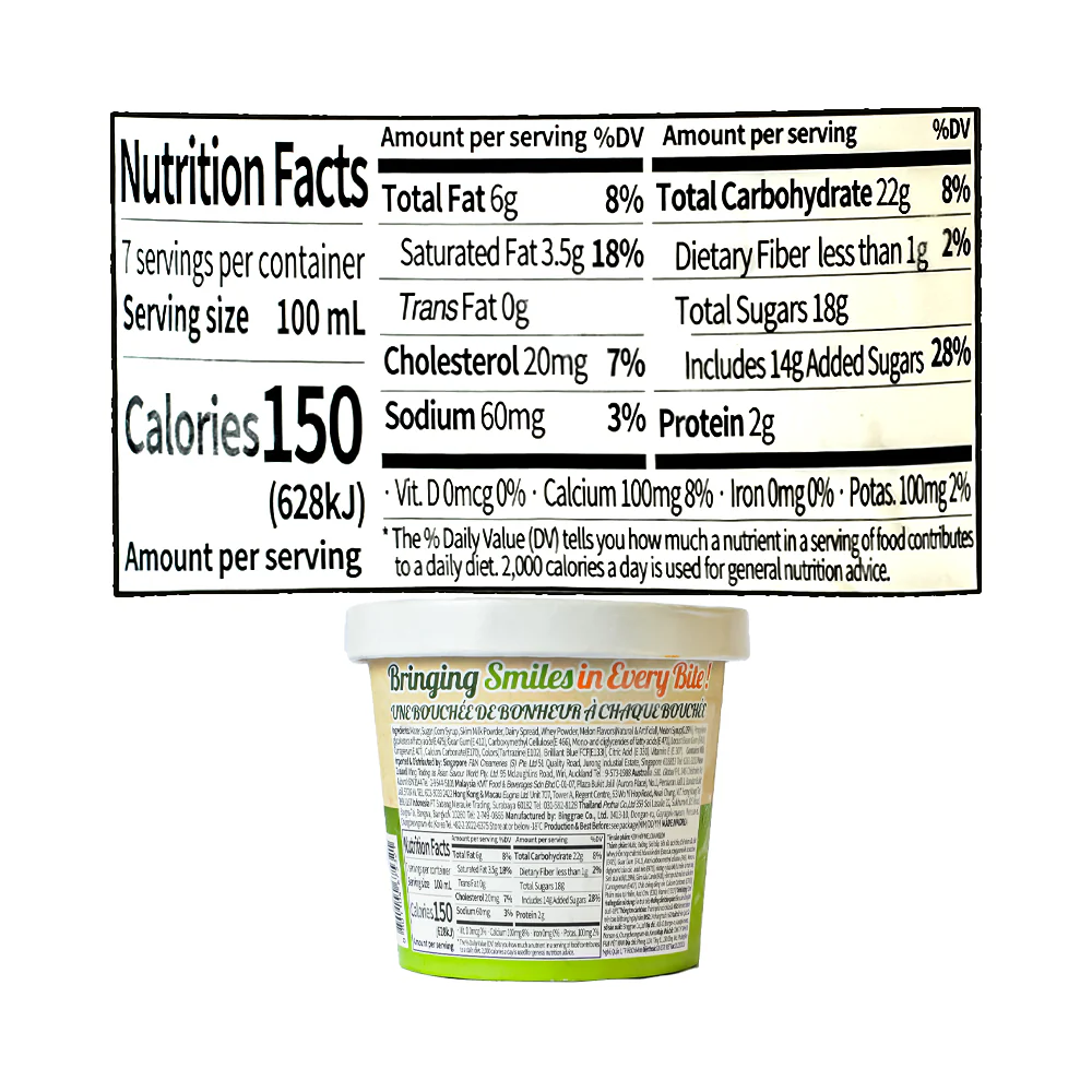 Melona Ice Cream Tub Melon 710ml - Image 3