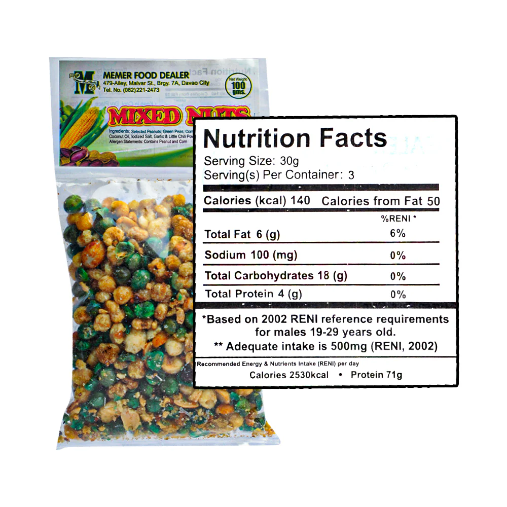 Memer Mixed Nuts 100g - Image 2