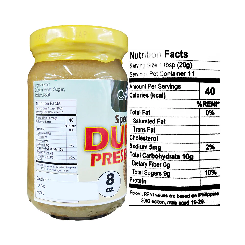 Memer Special Durian Preserved 8oz - Image 2