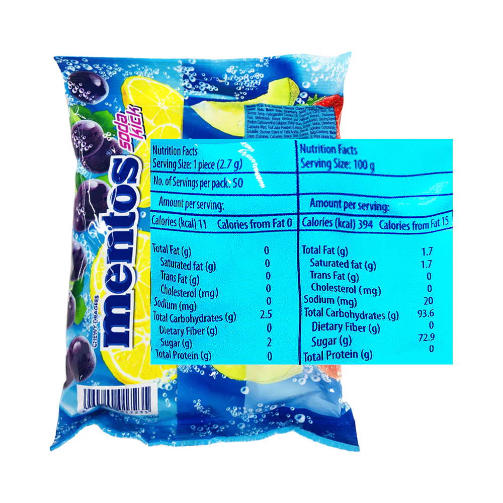 Mentos Chewing Gum Soda Kick 135g 50's - Image 2