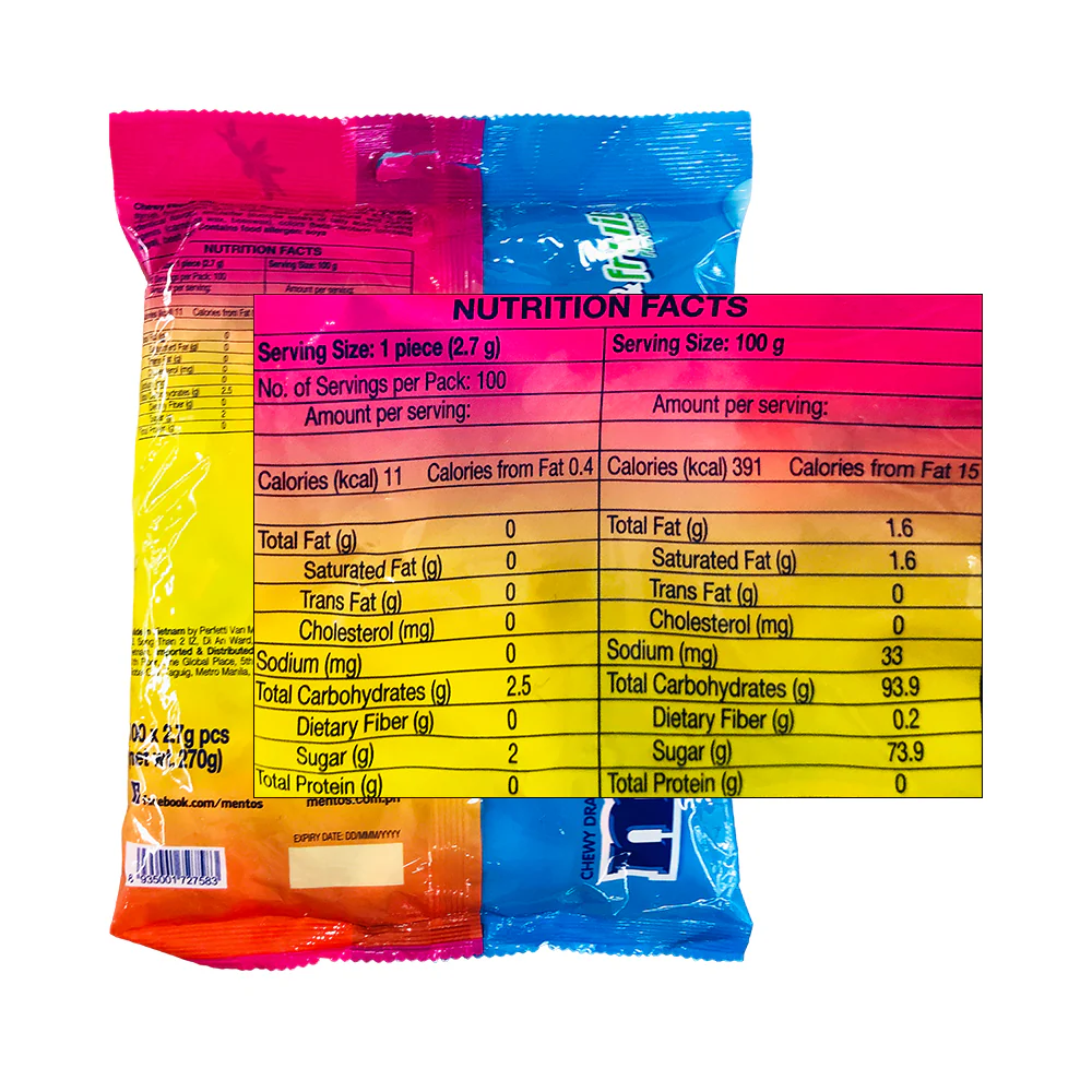 Mentos Mint And Fruit Mix 100's - Image 2