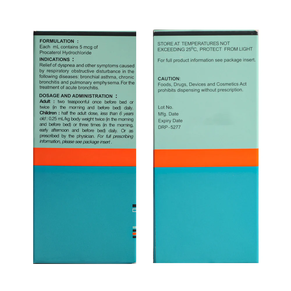 Meptin Procaterol 5mcg/ml Syrup 60ml - Image 3