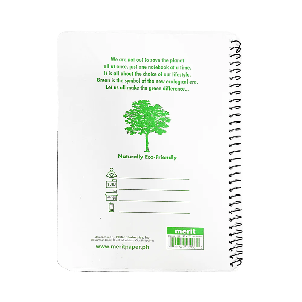 Merit Notebook Classic Spiral Abstract Standard 80 Leaves - Image 2