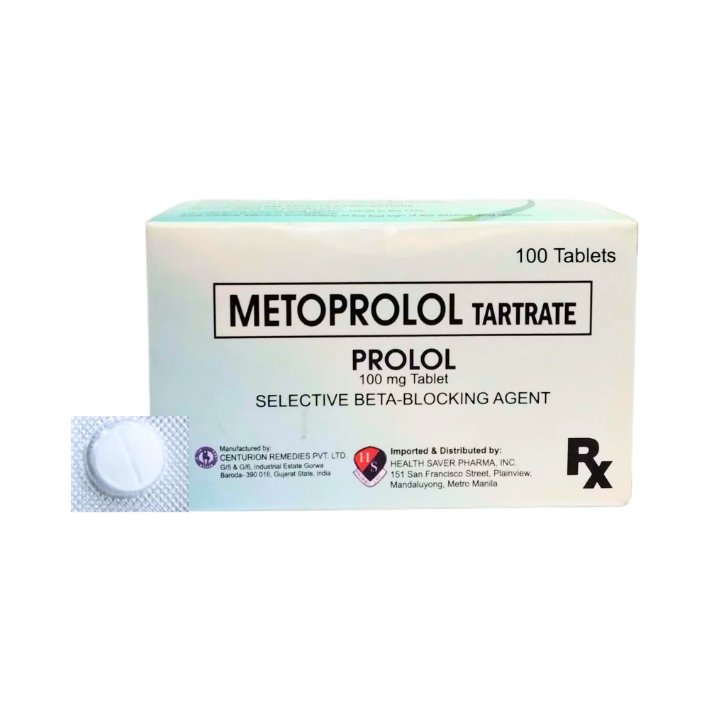 Metoprolol Tartrate 100mg Tablet By 1's - Image 2