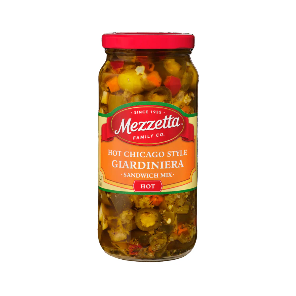 Mezzetta Hot Chicago Style Giardiniera Sandwich Mix 473ml - Image 2