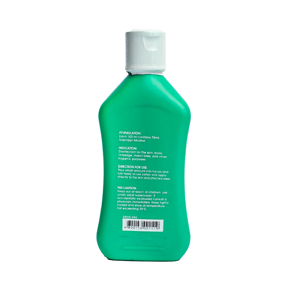 Michael Isopropyl Rubbing Alcohol Green 70% 180ml - Image 2