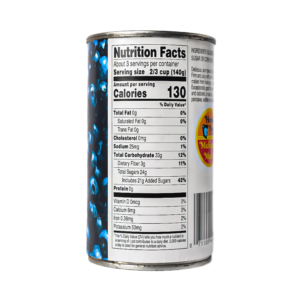 Michigan Made Blueberries In Heavy Syrup 425g (15oz) - Image 2