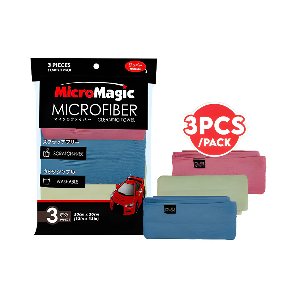 MicroMagic MicroFiber Cleaning Towel 30cm x 30cm 3's - Image 9