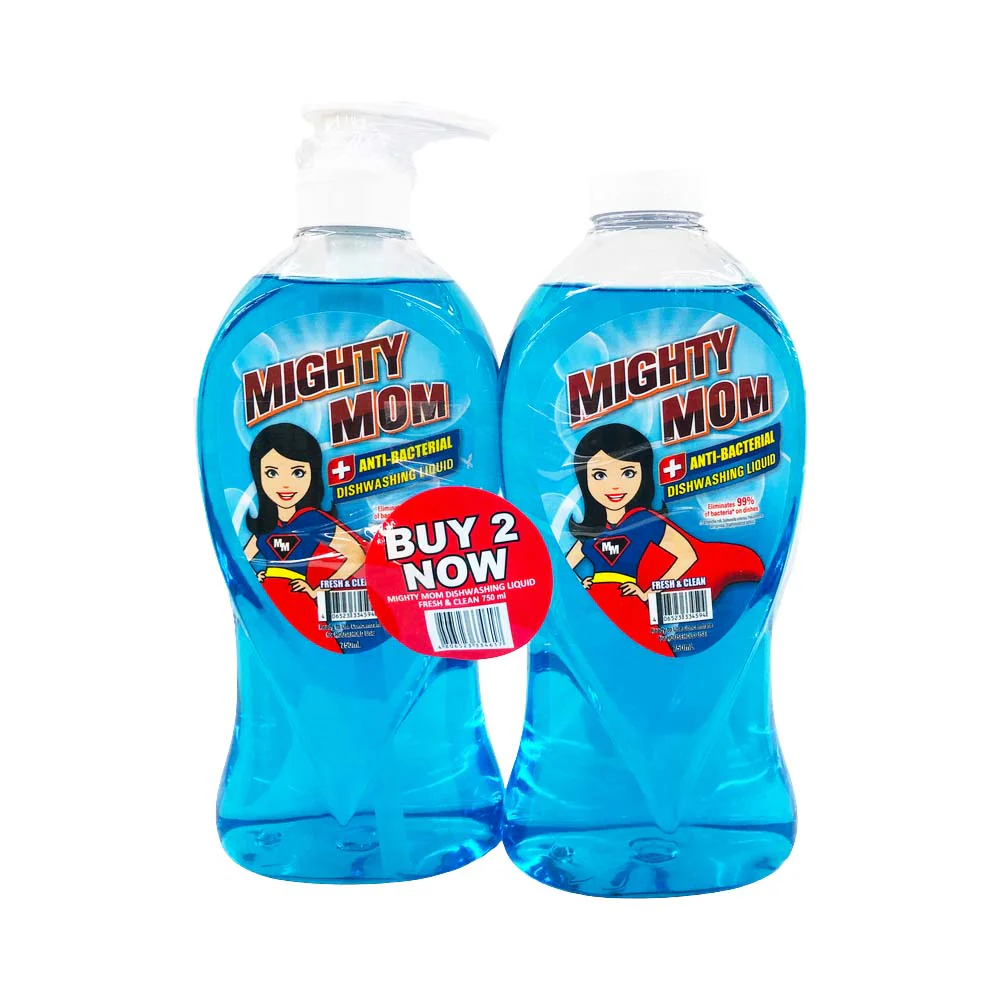 Mighty Mom Dishwashing Liquid Fresh And Clean x 2's - Image 3