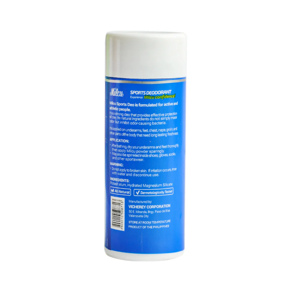 Milcu Sports Deodorant Powder 80g - Image 2