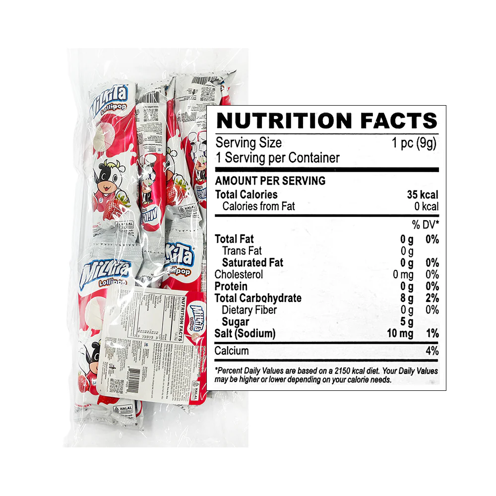 Milkita Lollipop Strawberry Hanger 10's - Image 2