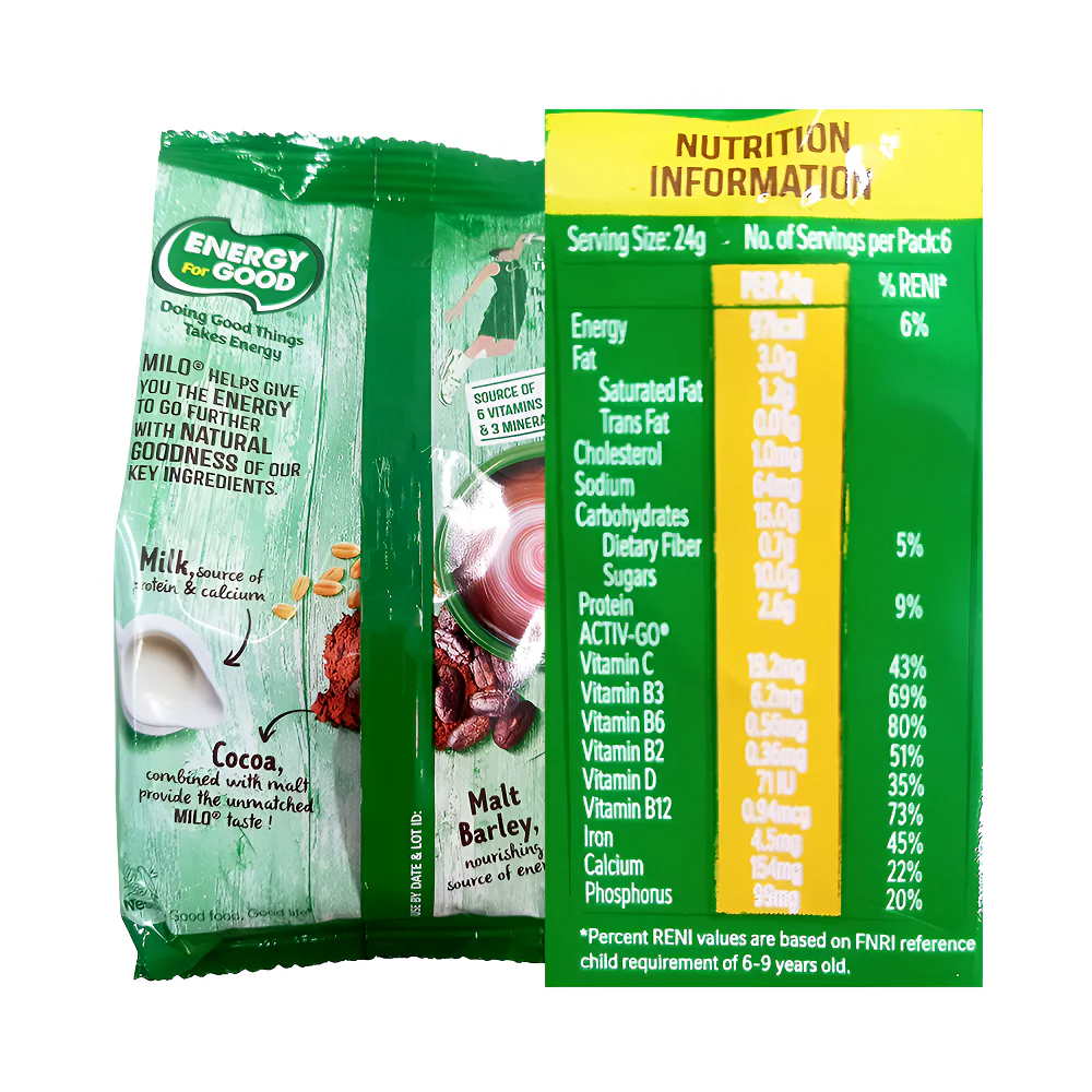 Milo Activ-Go Powdered Choco Malt Milk Drink 150g - Image 2
